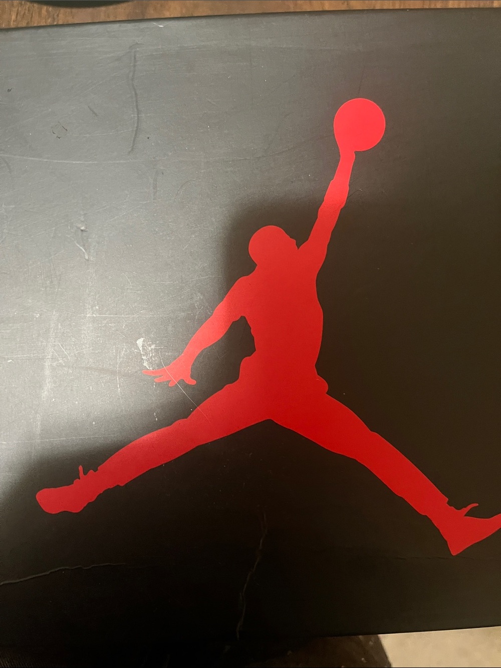 Jordan Red Jumpman Silhouette Wall Art